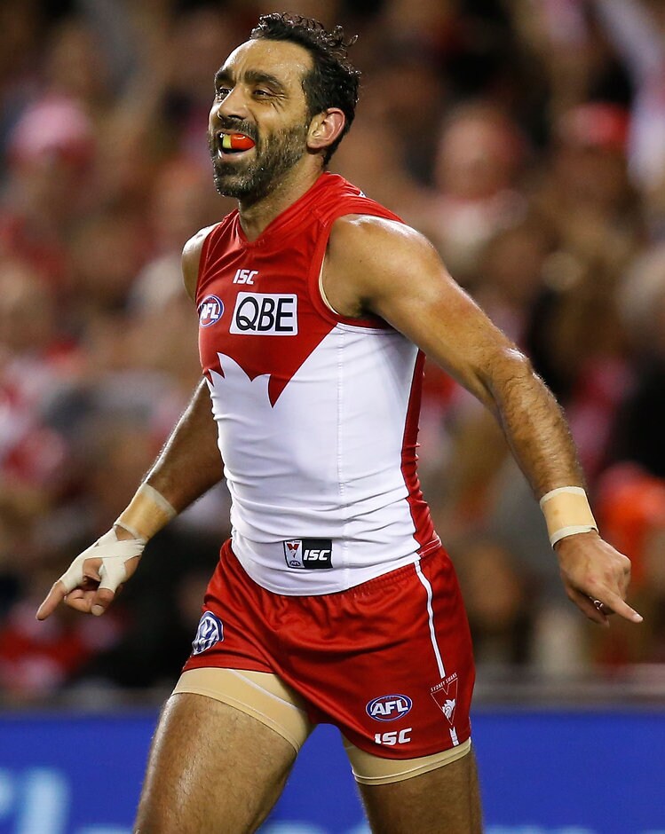 AFL 2015 Rd 22 - St Kilda v Sydney The AFL hopes to work with Goodes in the future - ${keywords}